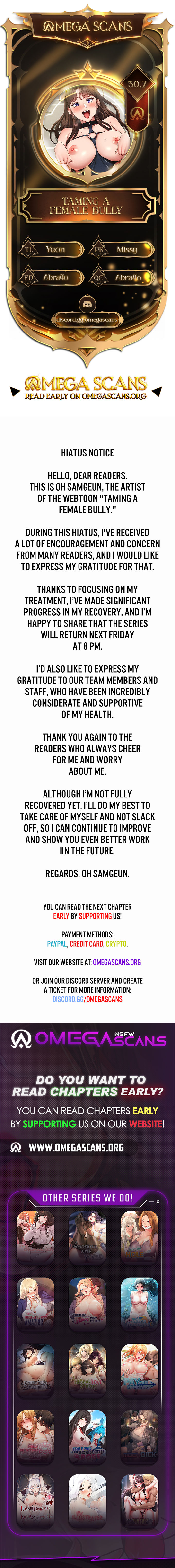 Taming A Female Bully Manhwa - Chapter 30.7 Page 0