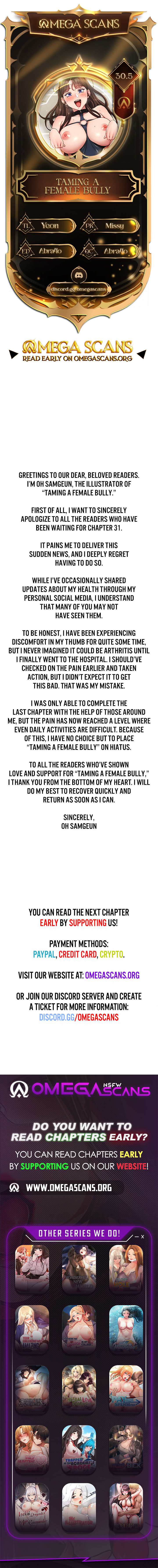 Taming A Female Bully Manhwa - Chapter 30.5 Page 0